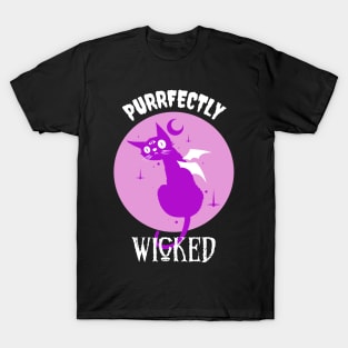 Purrfectly Wicked - Creepy Cat T-Shirt